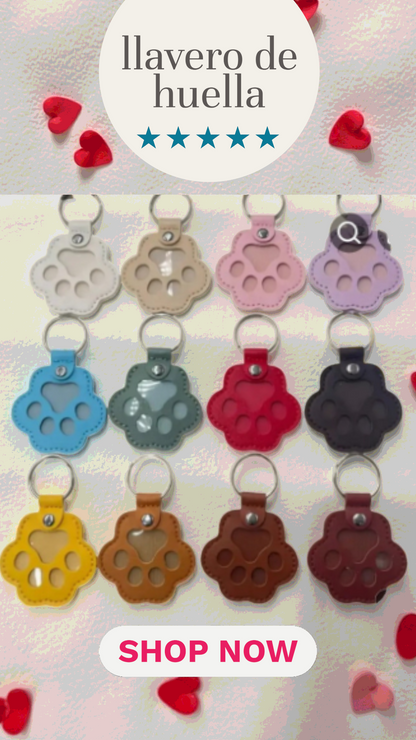 Llavero Huella de Mascota – Un pedacito de su amor, siempre contigo